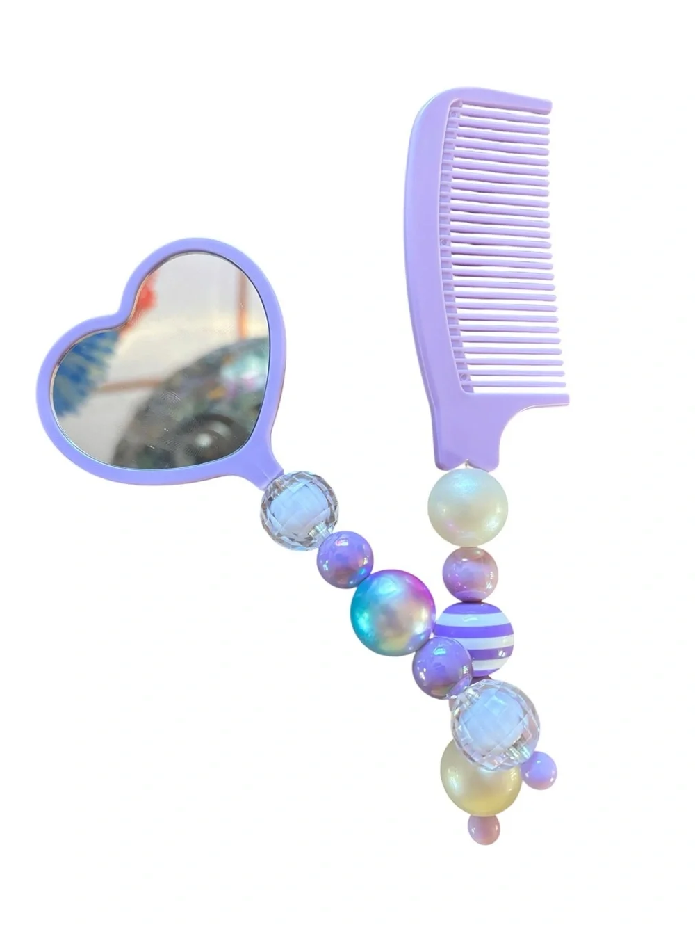 Mirror & Comb Set Handmade By AB INKS HANDMADE EXPRESSIONS
